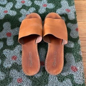 Madewell Leather Boardwalk Slide. Size 7.